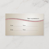 visitekaartje voor veterinaire afsprakenkaartje (Achterkant)