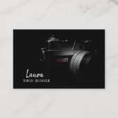 Visitekaartje voor videoblogger (Voorkant)