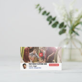 Visitekaartje voor videokanaalpromotie (Staand voorkant)