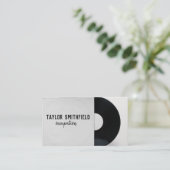 visitekaartje voor vinylopname  modern (Staand voorkant)