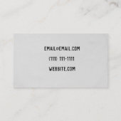 visitekaartje voor vinylopname  modern (Achterkant)