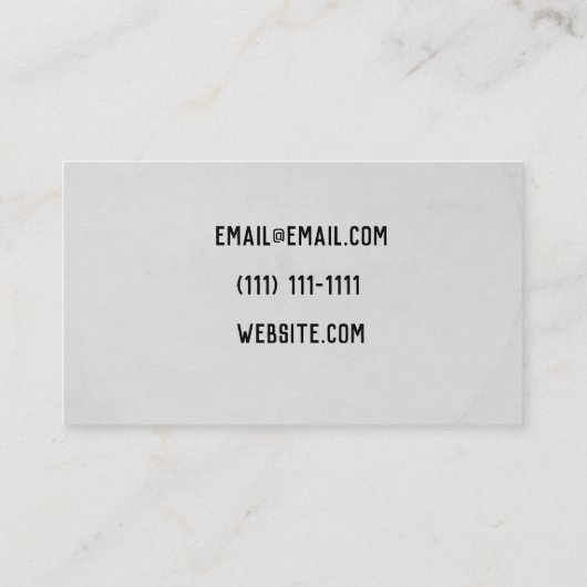 visitekaartje voor vinylopname  modern (Achterkant)