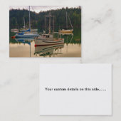 Visitekaartje voor Vissende boten en zeilboten (Voorkant / Achterkant)