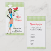 Visitekaartje voor voedselbereiding (Voorkant / Achterkant)