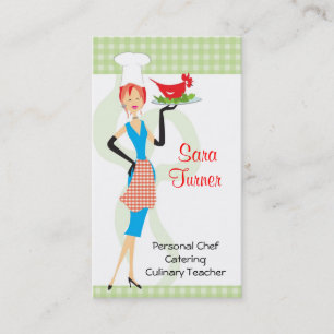 Visitekaartje voor voedselbereiding