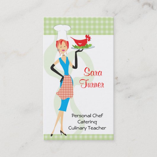 Visitekaartje voor voedselbereiding (Voorkant)