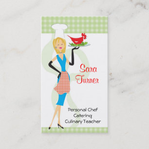 Visitekaartje voor voedselbereiding