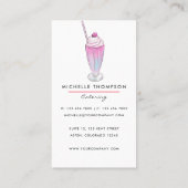 Visitekaartje voor voedselcatering (Achterkant)