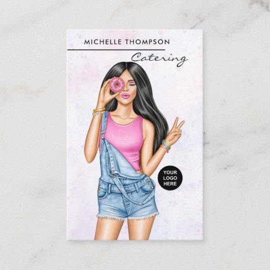 Visitekaartje voor voedselcatering (Voorkant)