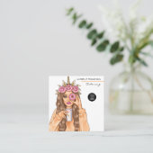 Visitekaartje voor voedselcatering (Staand voorkant)