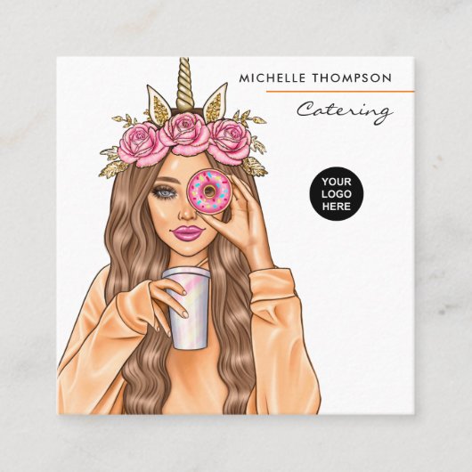 Visitekaartje voor voedselcatering (Voorkant)