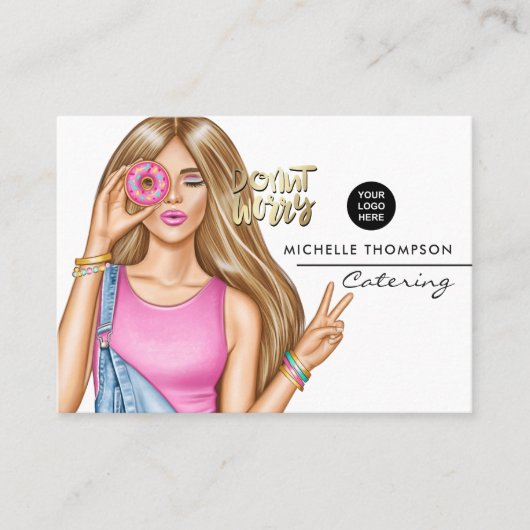 Visitekaartje voor voedselcatering (Voorkant)