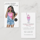 Visitekaartje voor voedselcatering (Voorkant / Achterkant)