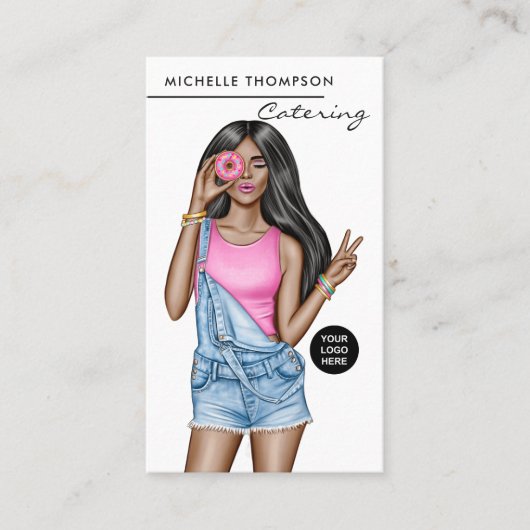 Visitekaartje voor voedselcatering (Voorkant)