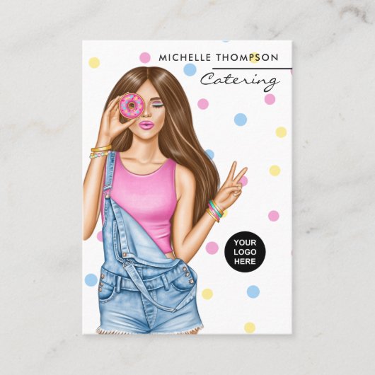 Visitekaartje voor voedselcatering (Voorkant)