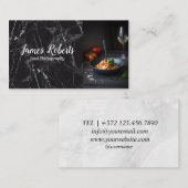 Visitekaartje voor voedselfotografie Blogger Kitch (Voorkant / Achterkant)