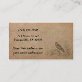  Visitekaartje voor vogels en scrollen (Achterkant)