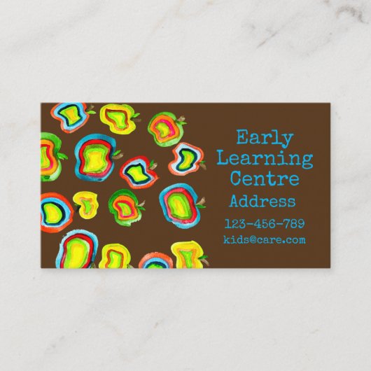 Visitekaartje voor voorschools leren (Voorkant)
