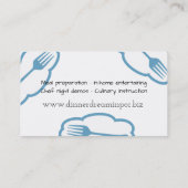 visitekaartje voor vork- droomkeuken (Achterkant)