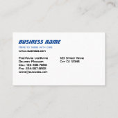 Visitekaartje voor vrachtwagens (Achterkant)