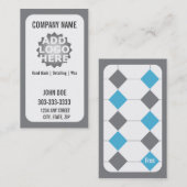 Visitekaartje voor wasloyaliteit auto's klantenkaartje (Voorkant / Achterkant)