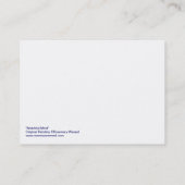 Visitekaartje voor Watchful Mind Blank (Achterkant)