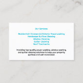 Visitekaartje voor waterdrukwash (Achterkant)