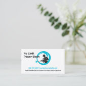 Visitekaartje voor waterdrukwash (Staand voorkant)