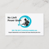 Visitekaartje voor waterdrukwash (Voorkant)