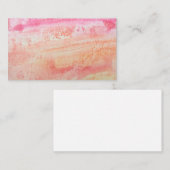 Visitekaartje voor waterkleurige natuurlijke textu (Voorkant / Achterkant)
