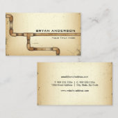 Visitekaartje voor waterleidingbuizen (Voorkant / Achterkant)