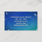 Visitekaartje voor waterspatreiniging in het huis (Achterkant)