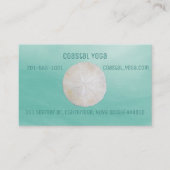 Visitekaartje voor Waterverf met zanddollar (Voorkant)