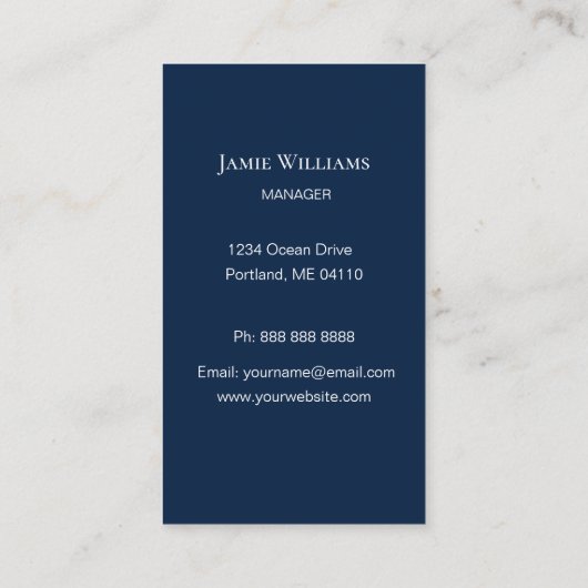 Visitekaartje voor waterverf per boot (Achterkant)