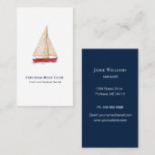 Visitekaartje voor waterverf per boot (Voorkant / Achterkant)