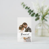 Visitekaartje voor weddenschap fotograaf (Staand voorkant)