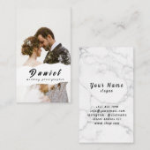 Visitekaartje voor weddenschap fotograaf (Voorkant / Achterkant)