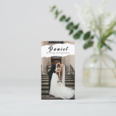 Visitekaartje voor weddenschap fotograaf (Staand voorkant)