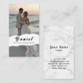 Visitekaartje voor weddenschap fotograaf (Voorkant / Achterkant)