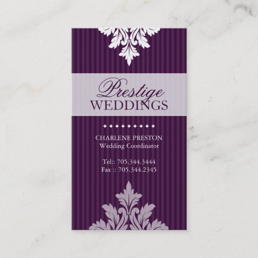 Visitekaartje VOOR WEDINGPLANNER (Voorkant)