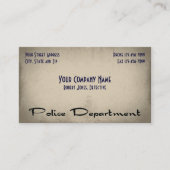 Visitekaartje voor wetshandhaving bij de politie (Voorkant)