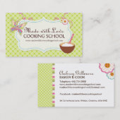 Visitekaartje voor whisky-kookklasse (Voorkant / Achterkant)