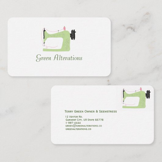 Visitekaartje voor wijzigingen (Voorkant / Achterkant)