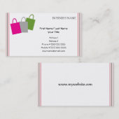 Visitekaartje voor winkelen (Voorkant / Achterkant)