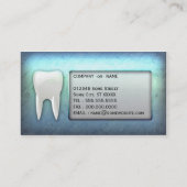 Visitekaartje voor wolblauw tandarts (Achterkant)