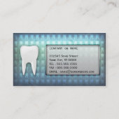 Visitekaartje voor wolblauw tandarts (Achterkant)