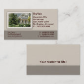 Visitekaartje voor woninggebruik van onroerend goe (Voorkant / Achterkant)