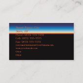 Visitekaartje voor zakenreizen (Achterkant)