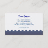 visitekaartje voor zee op zee (Achterkant)