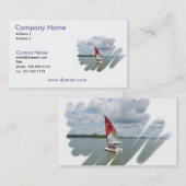 Visitekaartje voor zeilsport (Voorkant / Achterkant)